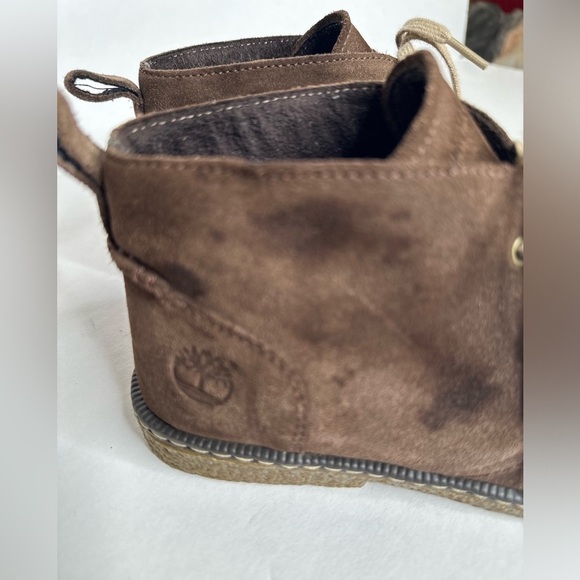 Timberland Suede Leather Brown Comfort‎ Ankle Boots Kids Size: 2.5 - Picture 6 of 15